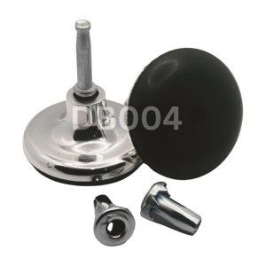 DB004 - 40mm Mushroom Glide Black/Chrome